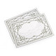 Embroidered placemates 32x45 cm - Green (6 Pieces) Embroidered placemates 32x45 cm - Green (6 Pieces)