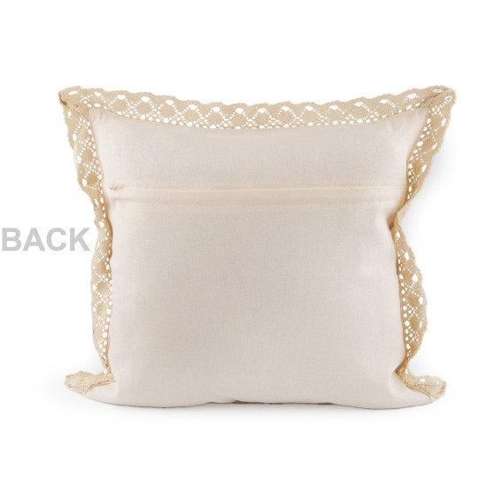 Bobbin-knitted pillowcase 45x45 cm - White (4 Pieces) Bobbin-knitted pillowcase 45x45 cm - White (4 Pieces)