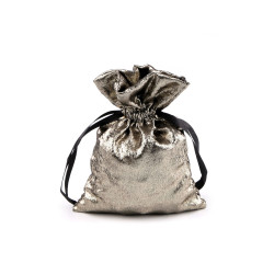Gift bag with metallic effect 13x18 cm - Dark golden (1 Piece)