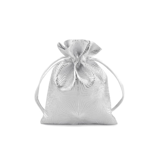 Gift bag metallic pattern 13x18 cm - Silver (10 Pieces) Gift bag metallic pattern 13x18 cm - Silver (10 Pieces)