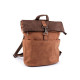 Women's backpack / handbag 2-in-1 made of imitation brushed leather 35x37 cm - Red (1 Piece) Women's backpack / handbag 2-in-1 made of imitation brushed leather 35x37 cm - Red (1 Piece)