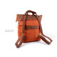 Women's backpack / handbag 2-in-1 made of imitation brushed leather 35x37 cm - Red (1 Piece) Women's backpack / handbag 2-in-1 made of imitation brushed leather 35x37 cm - Red (1 Piece)