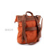 Women's backpack / handbag 2-in-1 made of imitation brushed leather 35x37 cm - Red (1 Piece) Women's backpack / handbag 2-in-1 made of imitation brushed leather 35x37 cm - Red (1 Piece)