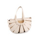 Summer handbag with straw structure 35x20 cm - Beige (1 Piece) Summer handbag with straw structure 35x20 cm - Beige (1 Piece)