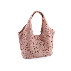 2-in-1 handbag with die-cut pattern 38x22 cm - Powder (1 Piece)
