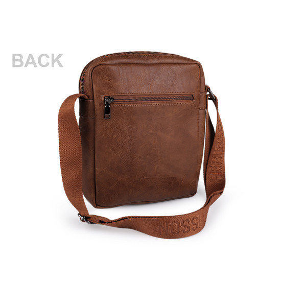Pánská taška crossbody 20x28 cm - Hnědá koňak (1 Kus) Pánská taška crossbody 20x28 cm - Hnědá koňak (1 Kus)