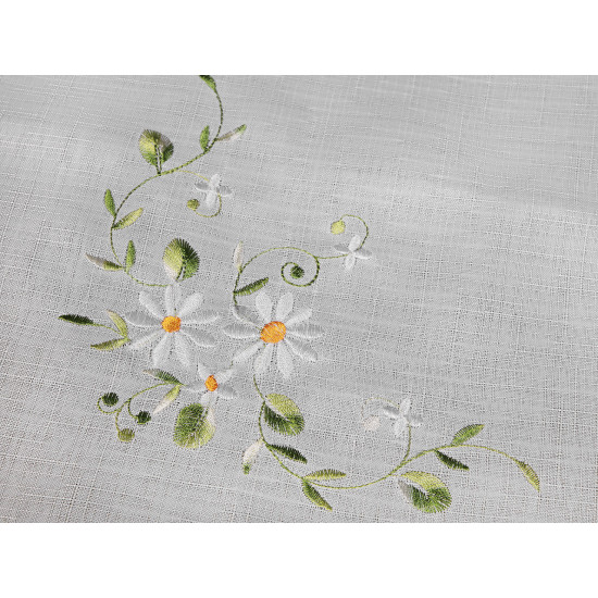 Față de masă textilă brodată 86x86 cm - Alb (2 Bucăți) Față de masă textilă brodată 86x86 cm - Alb (2 Bucăți)