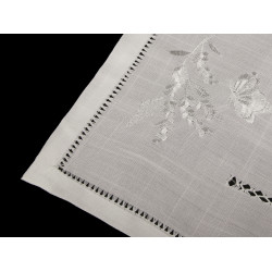 Embroidered placemat 30x45 cm - Off white (2 Pieces)