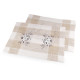Embroidered placemat 32x47 cm - Burlap (2 Pieces) Embroidered placemat 32x47 cm - Burlap (2 Pieces)
