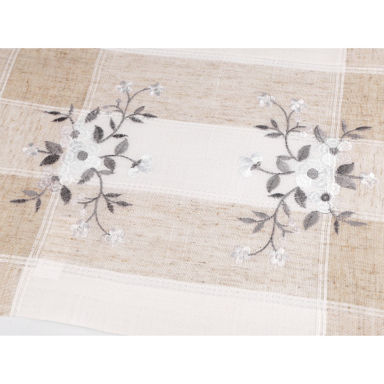 Embroidered placemat 32x47 cm - Burlap (2 Pieces) Embroidered placemat 32x47 cm - Burlap (2 Pieces)