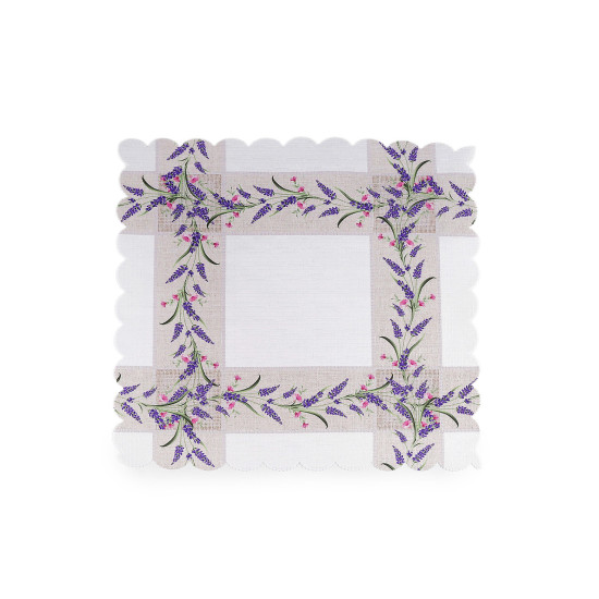 Mata stołowa / podkładka tekstylna kwadratowa 40x40 cm - White (2 Sztuki) Mata stołowa / podkładka tekstylna kwadratowa 40x40 cm - White (2 Sztuki)