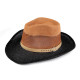 Men's summer hat / straw hat - Black (1 Piece) Men's summer hat / straw hat - Black (1 Piece)
