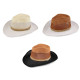Men's summer hat / straw hat - Black (1 Piece) Men's summer hat / straw hat - Black (1 Piece)