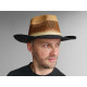 Men's summer hat / straw hat - Black (1 Piece) Men's summer hat / straw hat - Black (1 Piece)