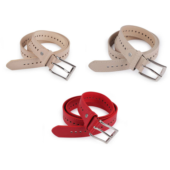 Damen-/mädchengürtel, breite 2,8 cm - Schwarz (1 Stück) Damen-/mädchengürtel, breite 2,8 cm - Schwarz (1 Stück)