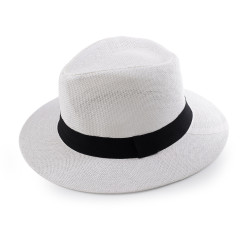 Men's summer hat / straw hat - White natural (1 Piece)