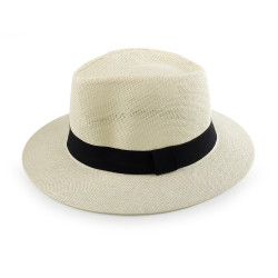 Men's summer hat / straw hat - Natural light (1 Piece)