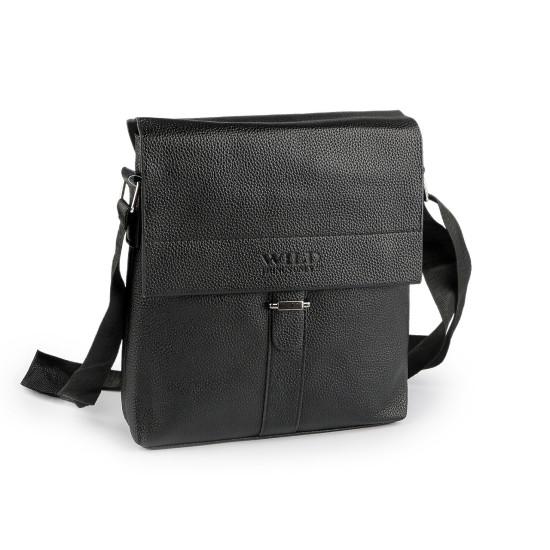 Sac à bandoulière homme, 24 x 26 cm - Noir (1 Pièce) Sac à bandoulière homme, 24 x 26 cm - Noir (1 Pièce)