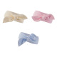 Bandeau en coton pour bébé - nœud - Crème clair (1 Pièce) Bandeau en coton pour bébé - nœud - Crème clair (1 Pièce)