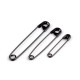 Épingles à nourrice, assortiment de tailles - Nickel (50 Bottes) Épingles à nourrice, assortiment de tailles - Nickel (50 Bottes)