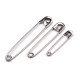 Épingles à nourrice, assortiment de tailles - Nickel (50 Bottes) Épingles à nourrice, assortiment de tailles - Nickel (50 Bottes)