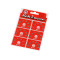 Metal snap fasteners, size 2/0 - Nickel (6 Cards)