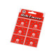 Metal snap fasteners, size 2/0 - Nickel (6 Cards)