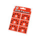 Metal snap fasteners, size 2/0 - Nickel (6 Cards)