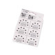 Metal snap fasteners, size 2/0 - Nickel (6 Cards)