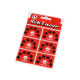 Metal snap fasteners, size 1 and 2 - Black (6 Cards)