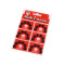 Metal snap fasteners, size 1 and 2 - Black (6 Cards)