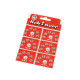 Metal snap fasteners, size 1 and 2 - Black (6 Cards)