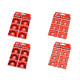 Metal snap fasteners, size 1 and 2 - Black (6 Cards)