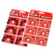 Metal snap fasteners, size 4 - Black (6 Cards)