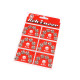 Metal snap fasteners, size 4 - Black (6 Cards)