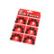 Metal snap fasteners, size 4 - Black (6 Cards)
