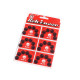 Metal snap fasteners, size 4 - Black (6 Cards)