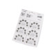 Metal snap fasteners, size 4 - Black (6 Cards)