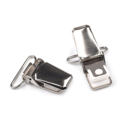 Zapięcie do szelek szerokość 24 mm - Nikiel (100 Sztuki)