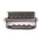 Adjustable suspender slider / adjuster with teeth, width 20; 24; 30; 40 mm - Nickel (100 Pieces)