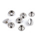 Metal snaps ø15 mm (am6) for thick fabrics, in bulk - Nickel (100 Pieces) Metal snaps ø15 mm (am6) for thick fabrics, in bulk - Nickel (100 Pieces)