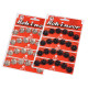 Metal snap fasteners, size 7 - Black (4 Cards)