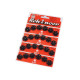 Metal snap fasteners, size 7 - Black (4 Cards)
