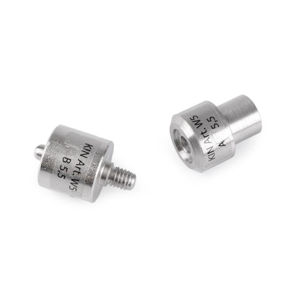 Aufsatz zum nieten von ösen, innen-ø 5,5 und 7 mm - Silber (1 Set) Aufsatz zum nieten von ösen, innen-ø 5,5 und 7 mm - Silber (1 Set)