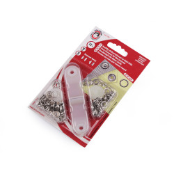 Roland baby ø10 mm for thin fabrics - Nickel (1 Card)