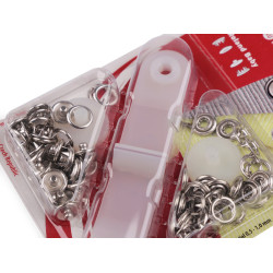 Roland baby ø10 mm for thin fabrics - Nickel (1 Card)
