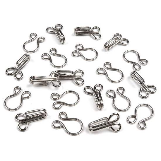 Haftki odzieżowe rozmiar 18+16 mm i 20+18 mm - Czarny (1 Pudełko) Haftki odzieżowe rozmiar 18+16 mm i 20+18 mm - Czarny (1 Pudełko)