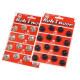 Metal snap fasteners size 8 - Black (4 Cards)