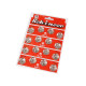 Metal snap fasteners size 8 - Black (4 Cards)