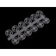 Felvarrható műanyag patent / összenyomható gomb ø7mm - ø 15 mm - Transparent (400 Csokrok) Felvarrható műanyag patent / összenyomható gomb ø7mm - ø 15 mm - Transparent (400 Csokrok)